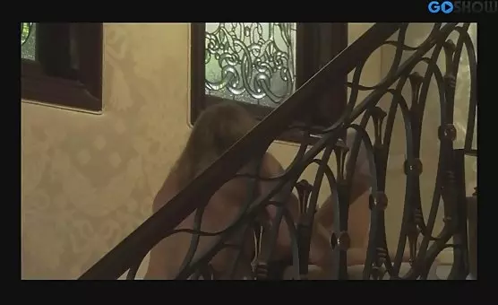 Stranger with Big Dick Fucks Girl on Stairs, Wild Climaxes and Intense Pleasure
